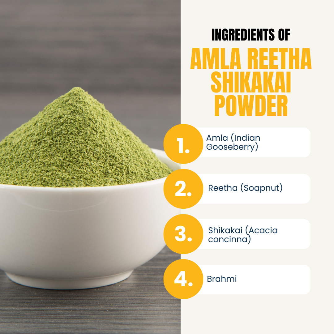Encyclo Amla Reetha Shikakai Powder
